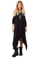 Vestido Curto Com Pontas Laterais Preto Yacamim C5