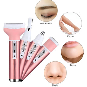 Depilador Elétrico Feminino 4 em 1