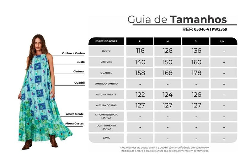 Vestido Longo Amplo Verde Patchwork Estampa Geométrica Yacamim D13