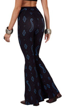 Calça Flare Cintura Alta Azul Marinho cashmere Yacamim A17