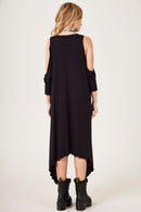 Vestido Curto Com Pontas Laterais Preto Yacamim C5