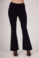 Calça Flare Com Bolsos Preta Yacamim H7/8