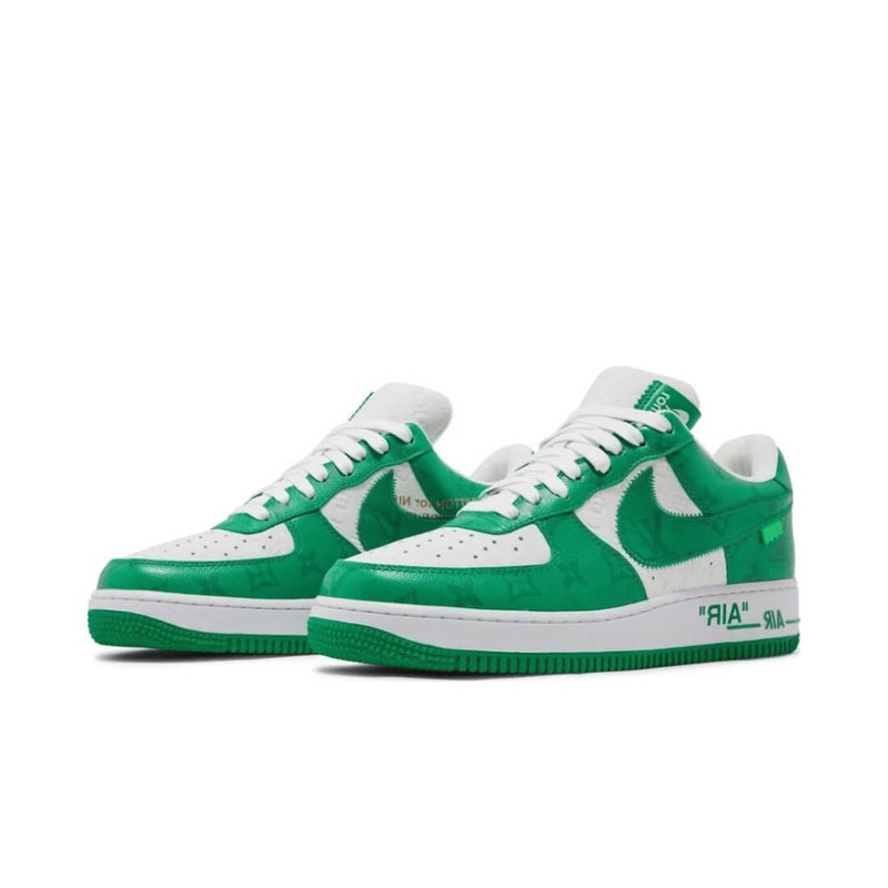 Tênis Nike Air Force 1 Low x Louis Vuitton White Gym Green