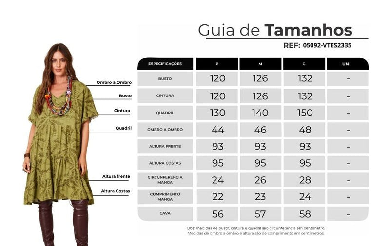 Vestido Curto Decote Em V Verde Yacamim C23