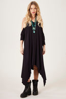 Vestido Curto Com Pontas Laterais Preto Yacamim C5