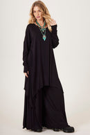 Calça Pantalona Preta Yacamim G2