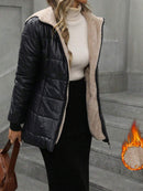 Casaco Feminino Com Touca Peluciado Nick