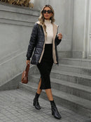 Casaco Feminino Com Touca Peluciado Nick