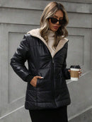 Casaco Feminino Com Touca Peluciado Nick