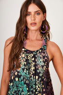 Vestido Longo De Malha Estampa Digital De Batik Yacamim D7