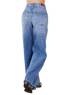 Calça Pantalona Azul Jeans Yacamim R5/6