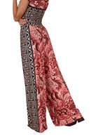 Calça Pantalona Estampa Cashmere Yacamim A26