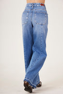 Calça Pantalona Azul Jeans Yacamim R5/6
