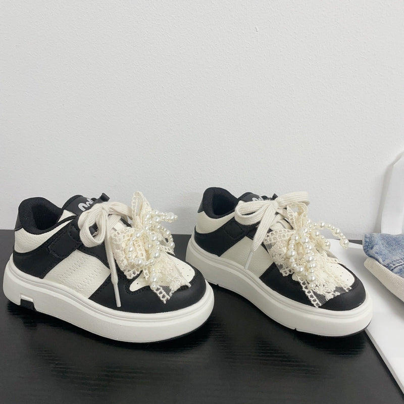 Tênis Infantil Lacinho Pérolas
