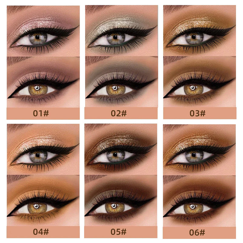 Sombra Matte para os Olhos com Glitter À Prova d'Água