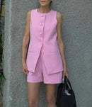 Conjunto Alfaiataria Feminino Short e Blusa - Manuella