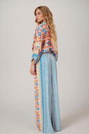 Calça Pantalona Azul Coleção Pira Omomba''e Yacamim Q4