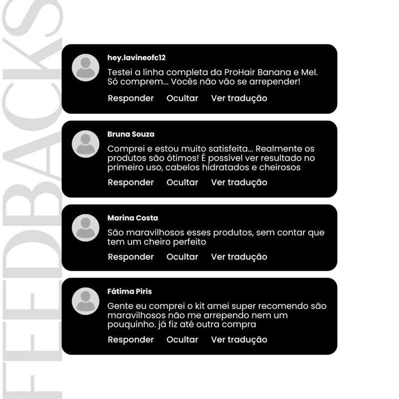 Máscara Prohair Nutrição Intensa Banana e Mel 1KG