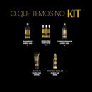 Kit Profissional Ouro 24K Remineralização e Hidratação 5 Itens