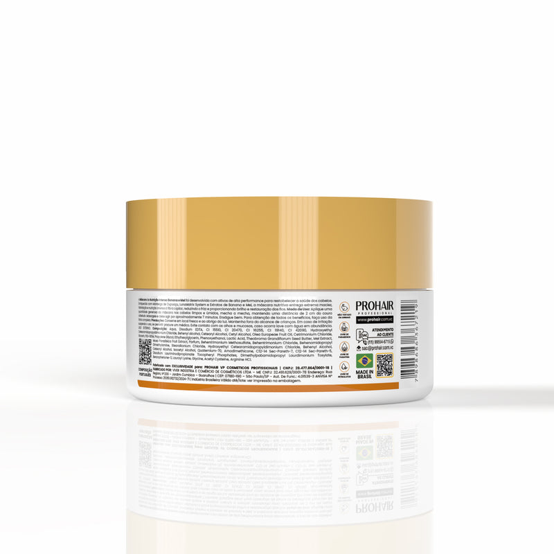 Máscara de tratamento Nutrição Intensa 300g Banana e Mel Prohair