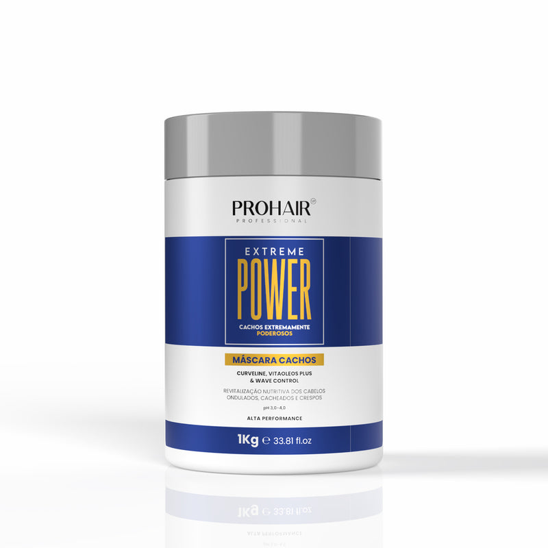 Máscara De Tratamento Para Cabelos Cacheados Extreme Power 1kg