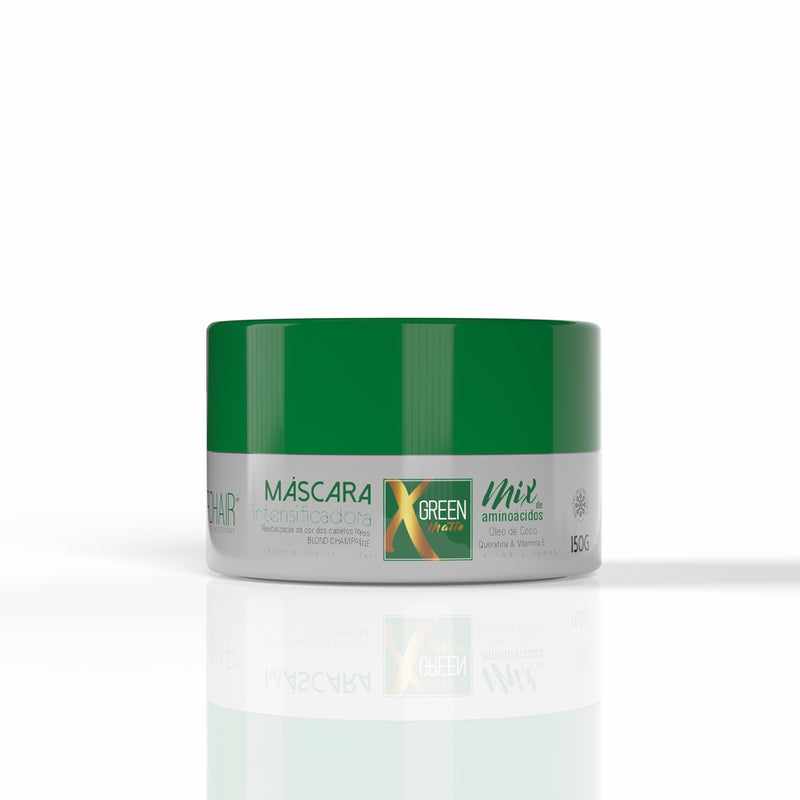 Máscara Matizadora Para Cabelos Loiros Champanhe Green Matte 150g Prohair