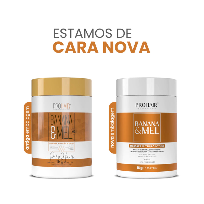 Máscara Prohair Nutrição Intensa Banana e Mel 1KG