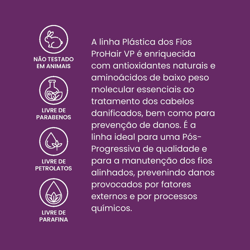 Máscara De Tratamento 300g Plástica Dos Fios - Prohair